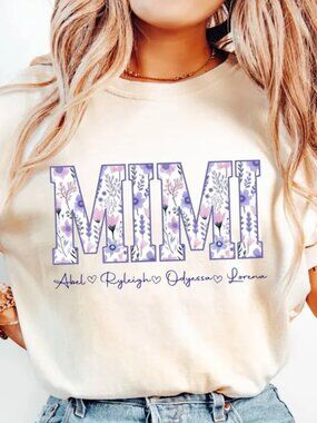 Mimi Shirt, Grandma Shirt, Floral Mimi T-shirt, Mothers Day Shirt